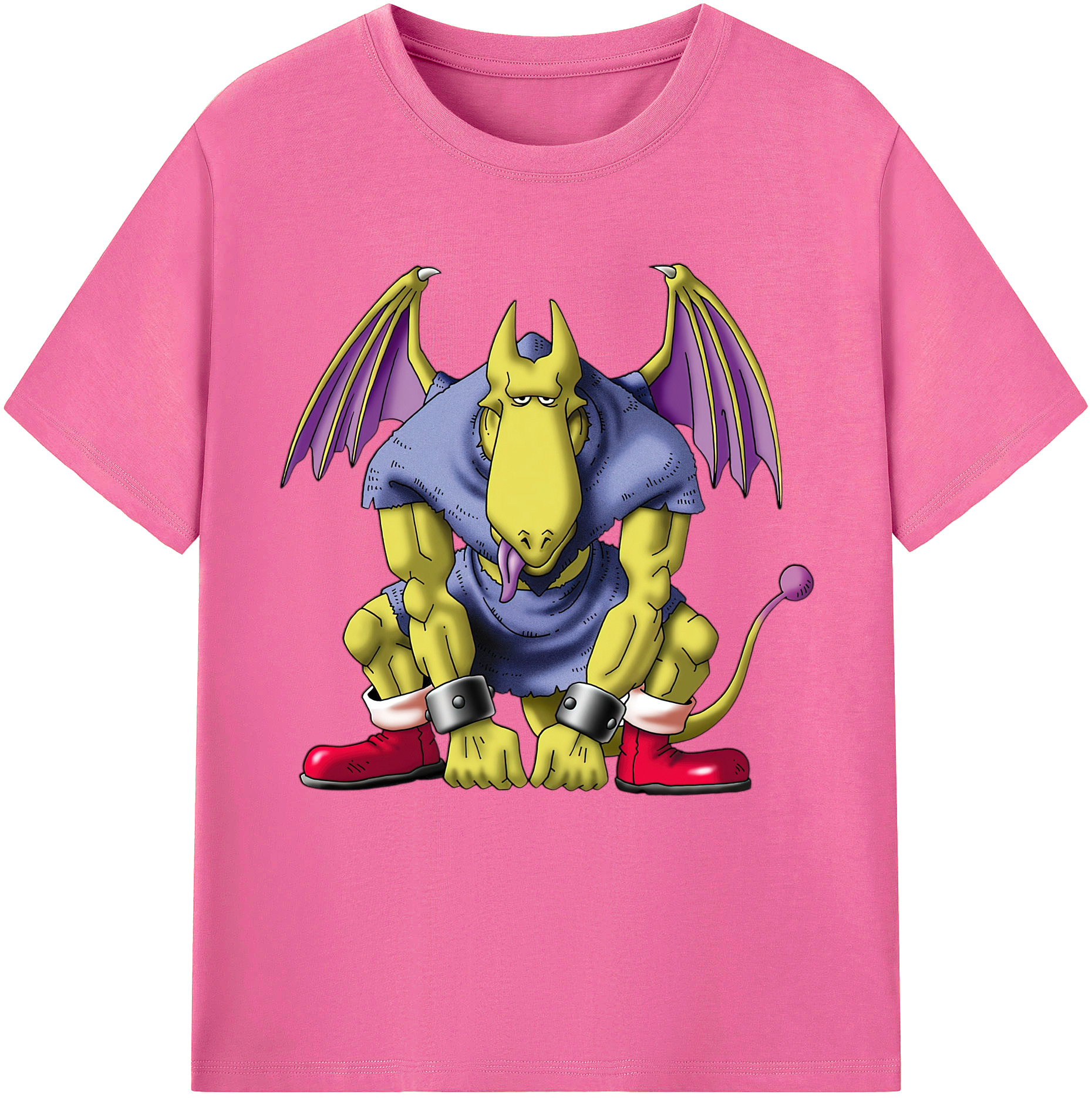 （画像用） ドラゴンクエスト Doragon Kuesuto Dragon Quest レディースカジュアルプリントTシャツ（綿100％）